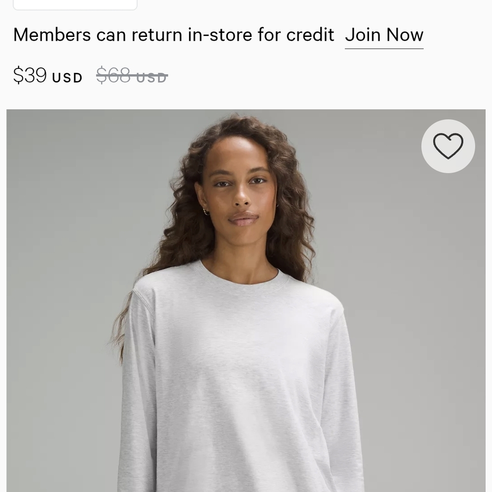 Lululemon Light Gray Sweatshirt